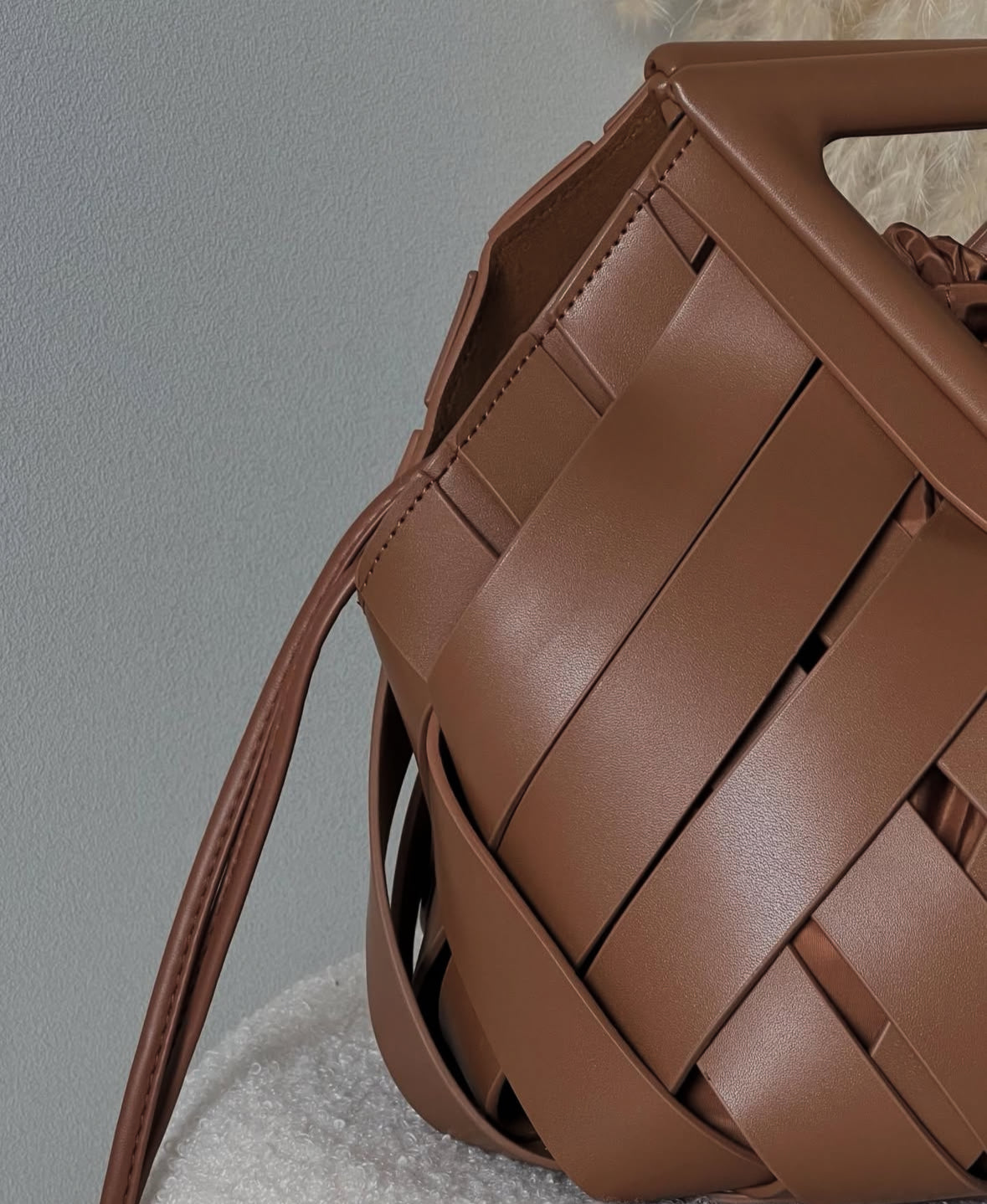 The Statement Weave Bag-A Bold Statement in Genuine Leather