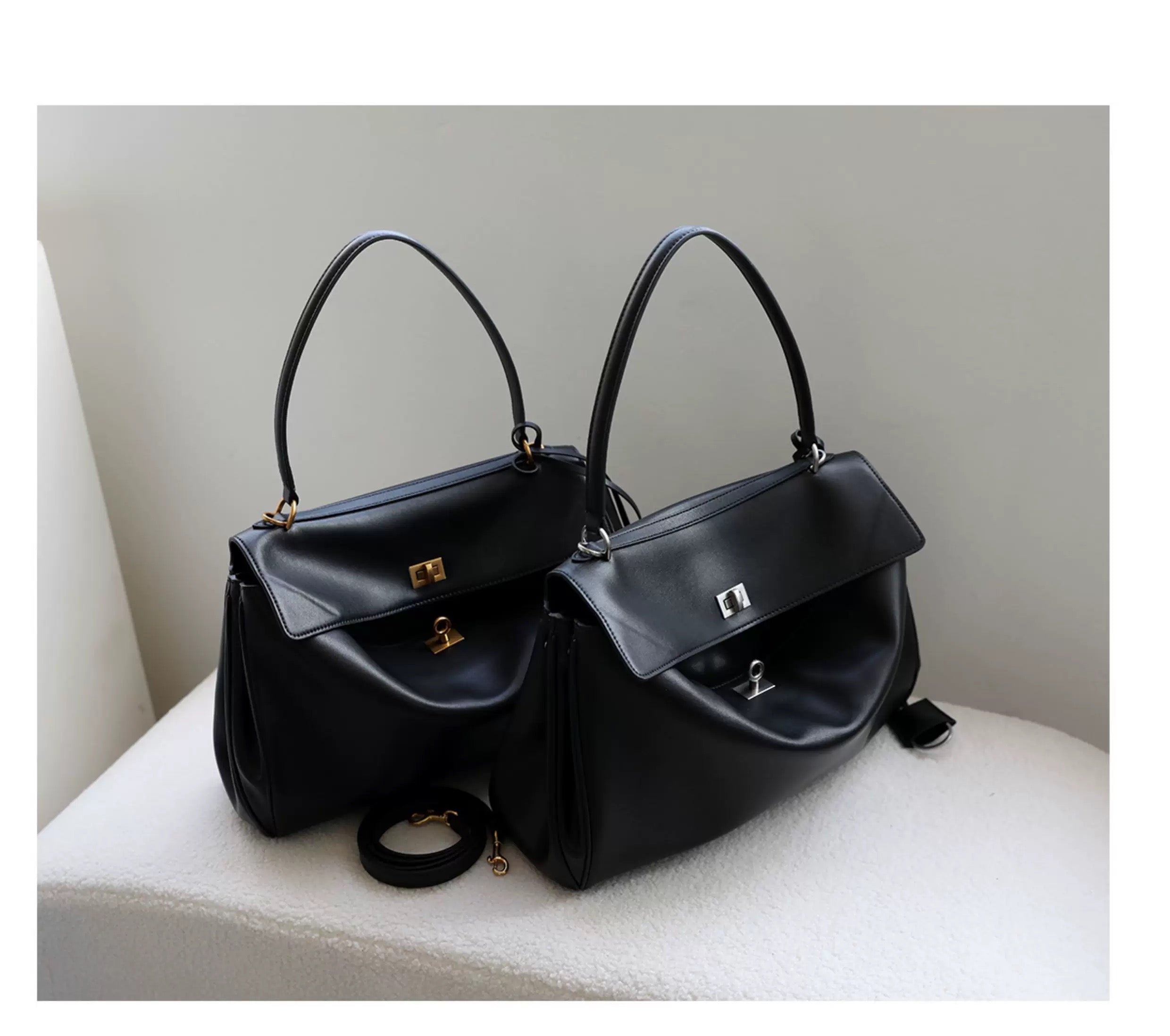 🖤 Milano Classica Genuine Leather Bag (Made in Italy). Medium