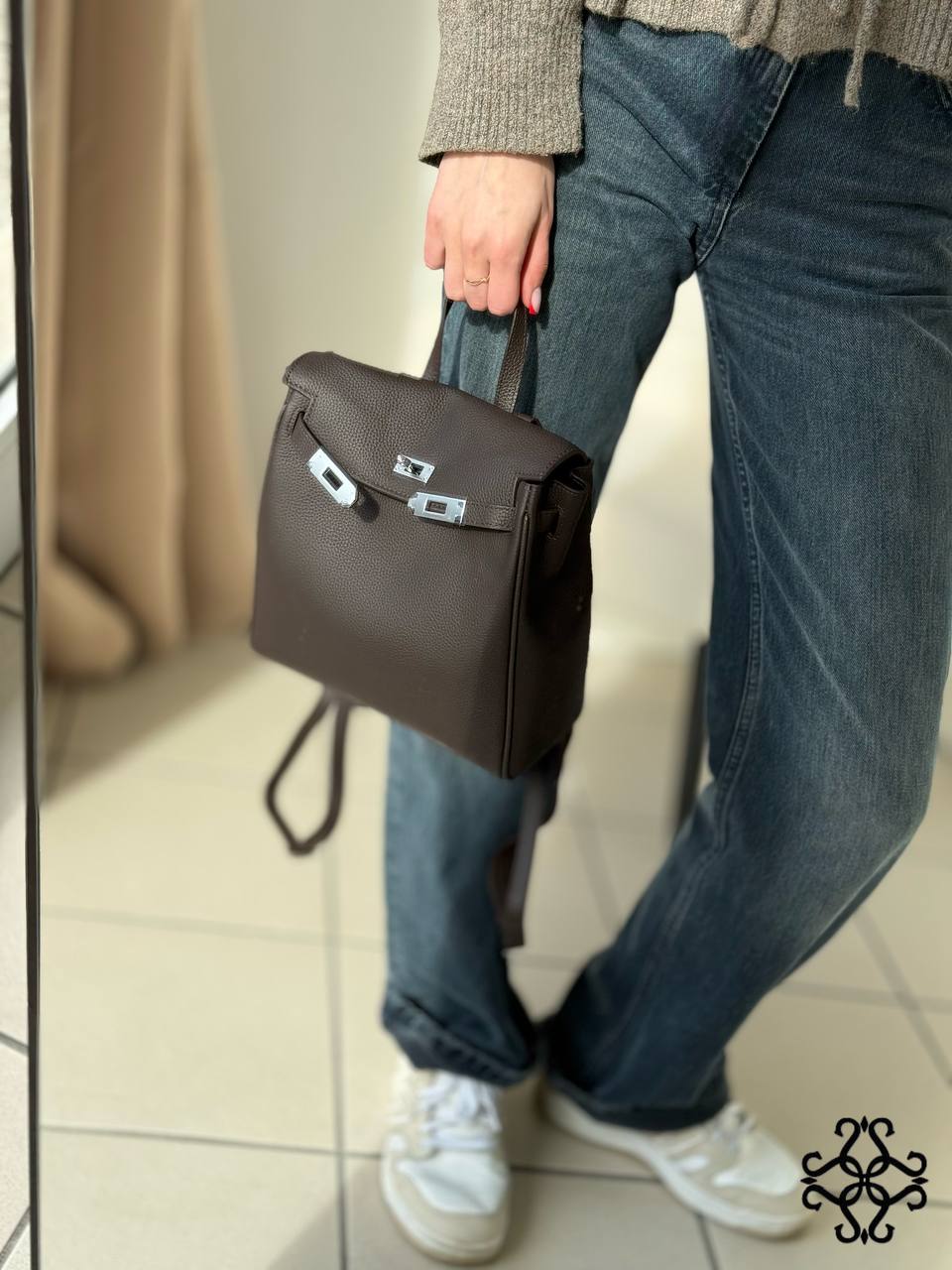 Bogdana Mini Leather Backpack