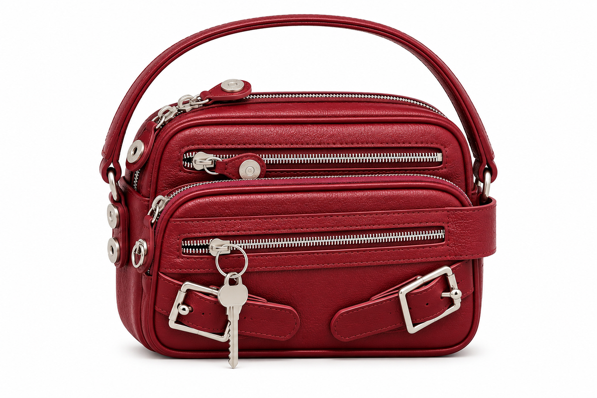 LORVESSA – Genuine Italian Leather Crossbody Bag | Women’s Designer-Style Handbag | 11 × 7 × 4
