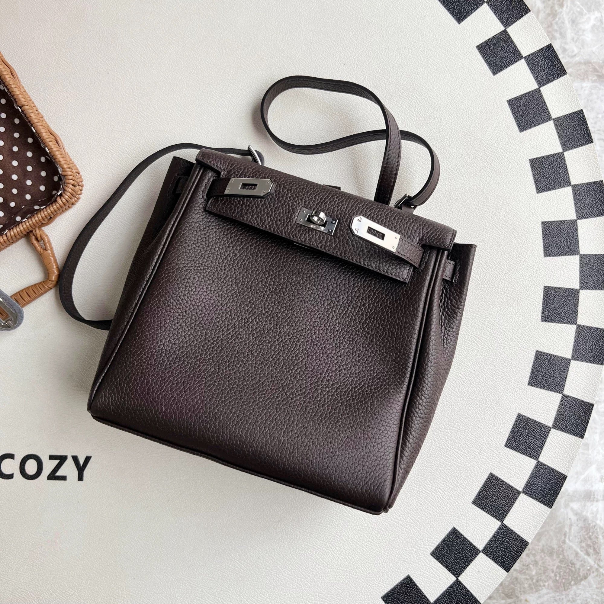 Bogdana Mini Leather Backpack