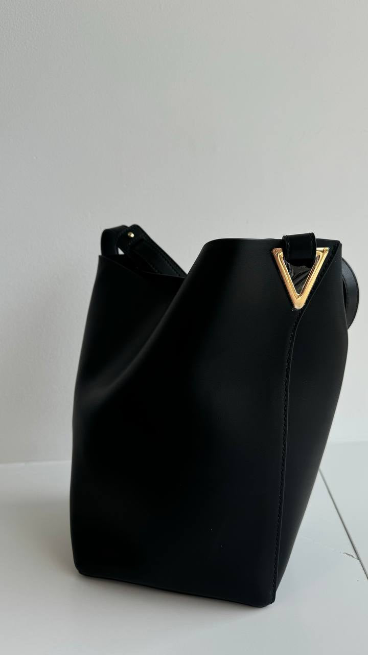 Elegant Genuine Leather Bag Set with Accessories