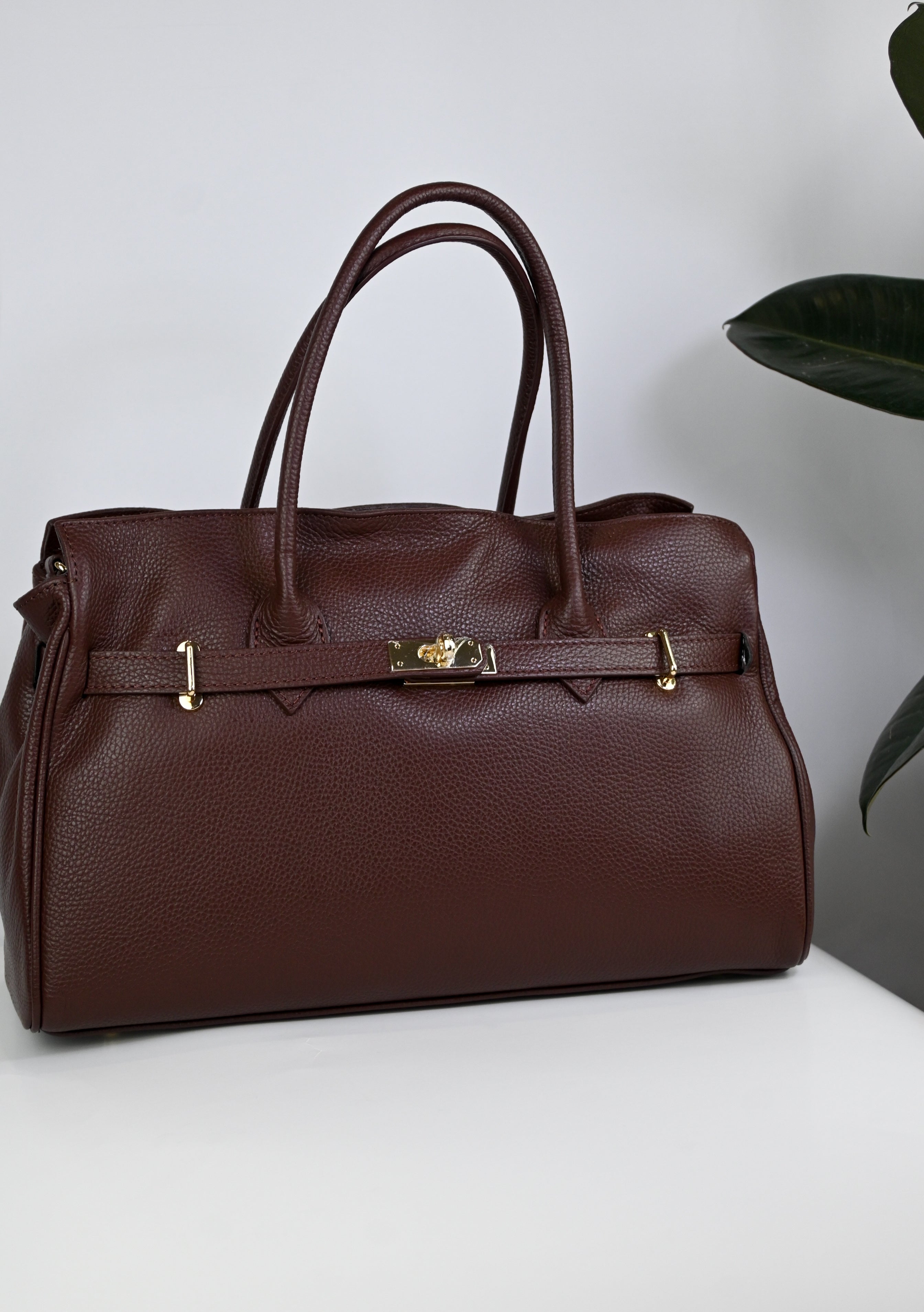 Elegant Italian Leather Tote Bag