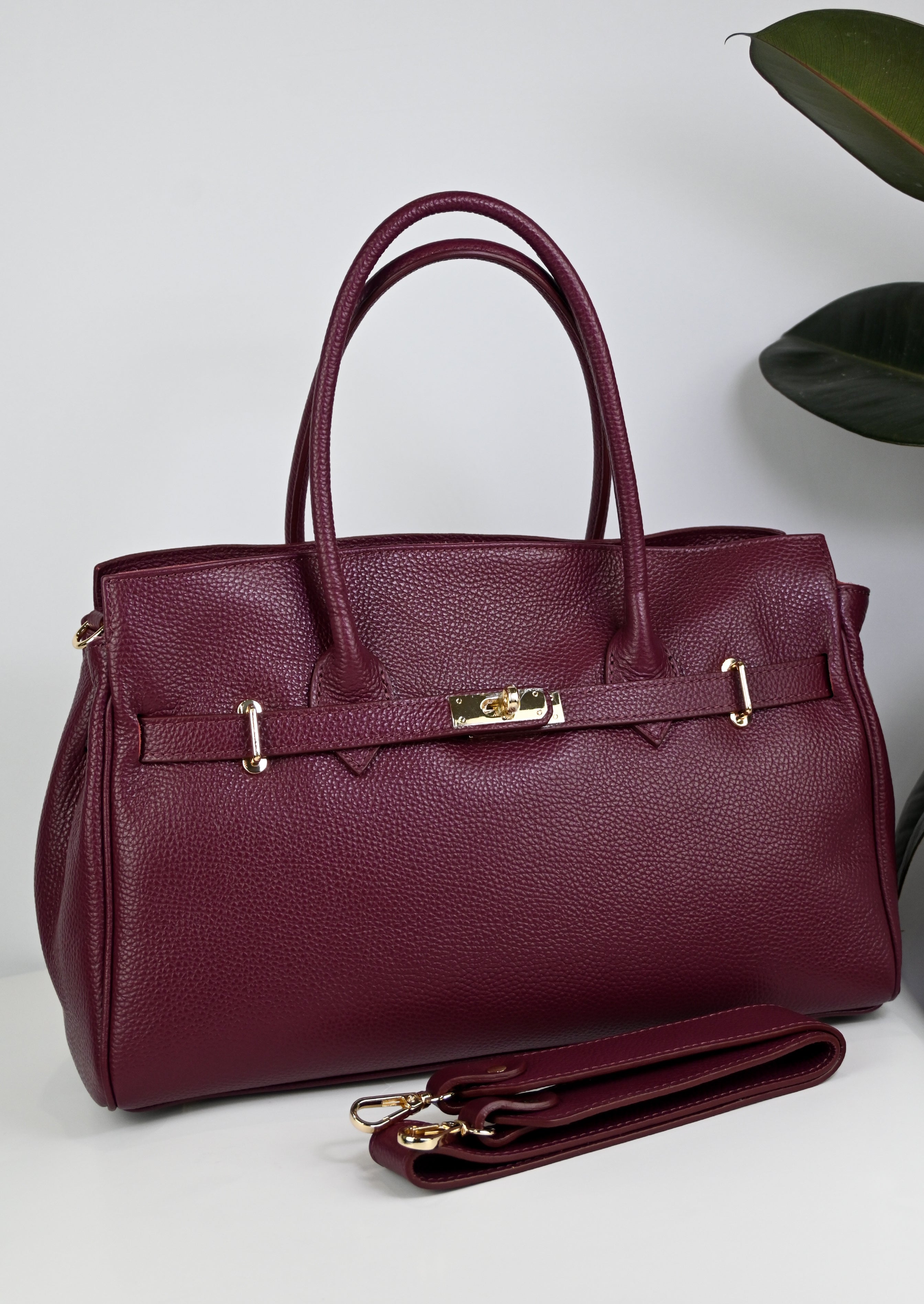 Elegant Italian Leather Tote Bag