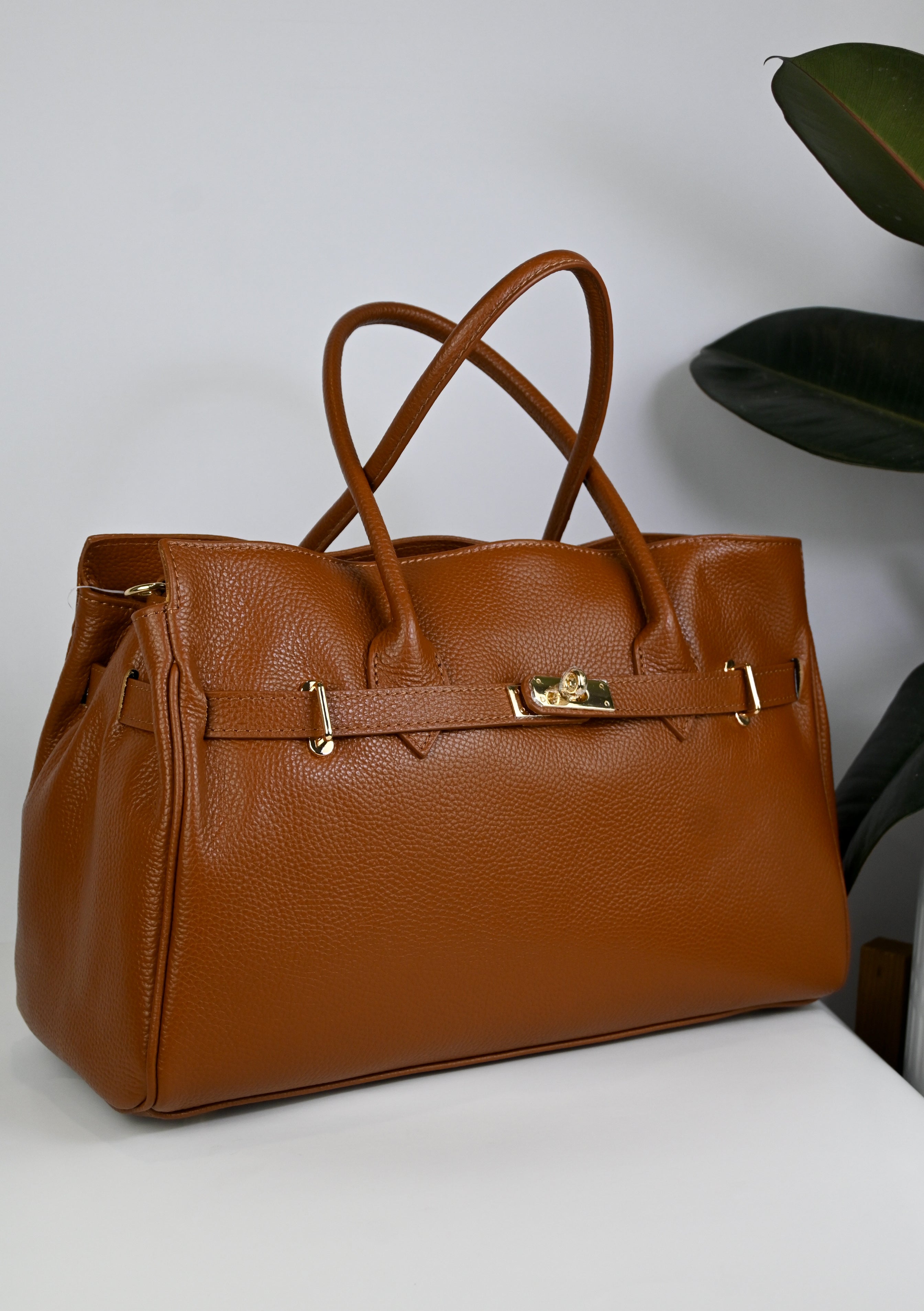 Elegant Italian Leather Tote Bag