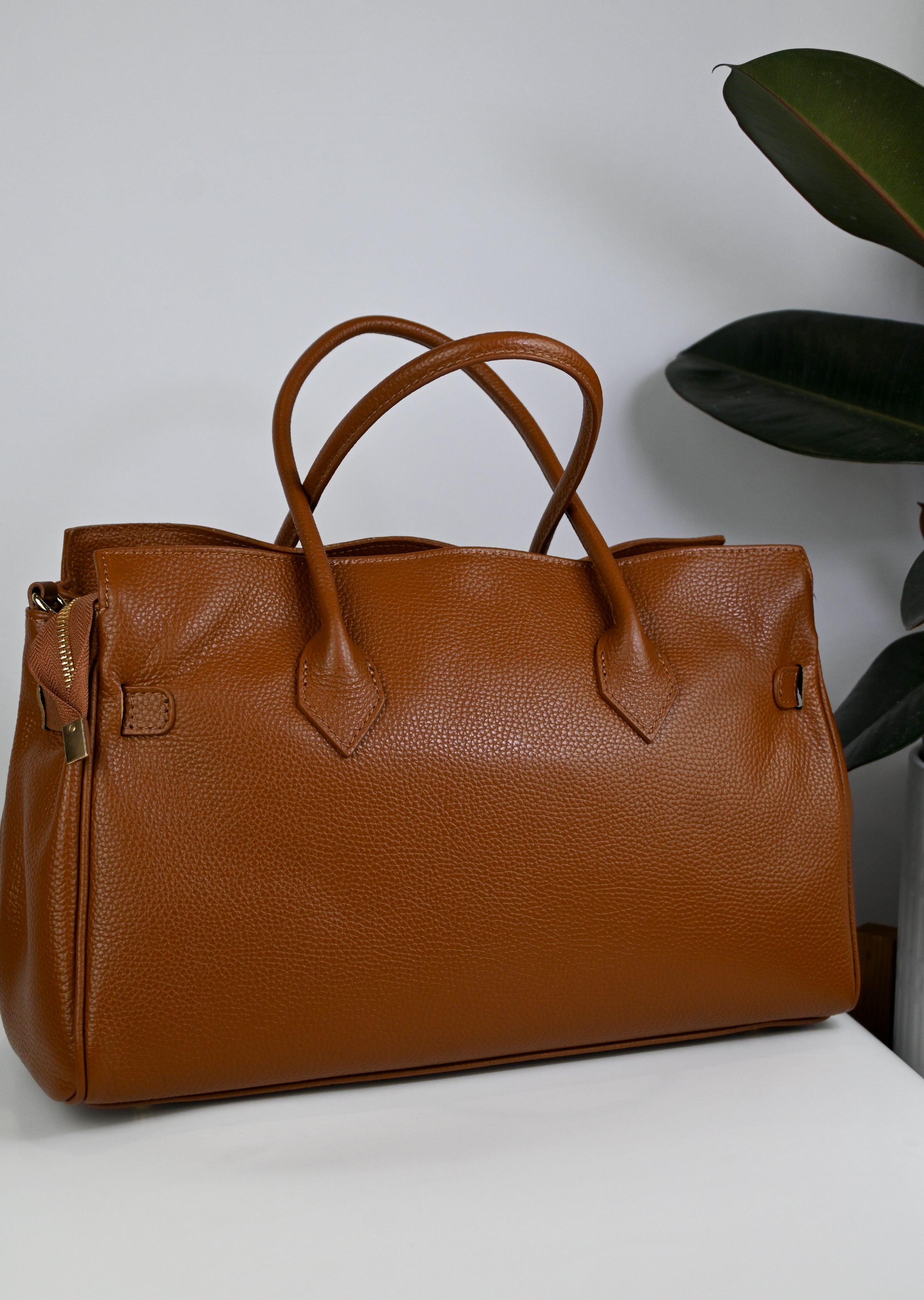 Elegant Italian Leather Tote Bag