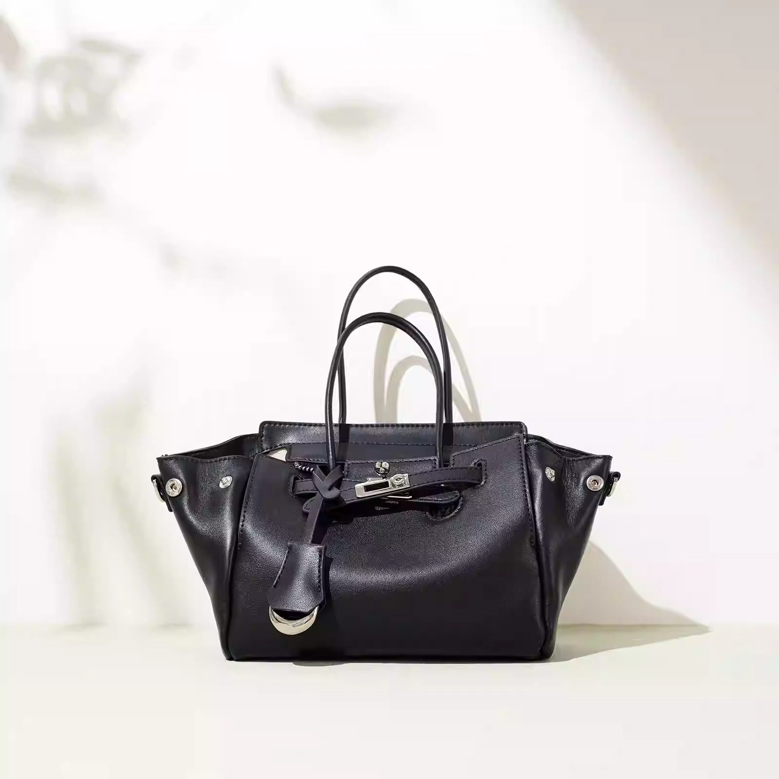 “Urban Elegance” — Genuine Leather Handbag