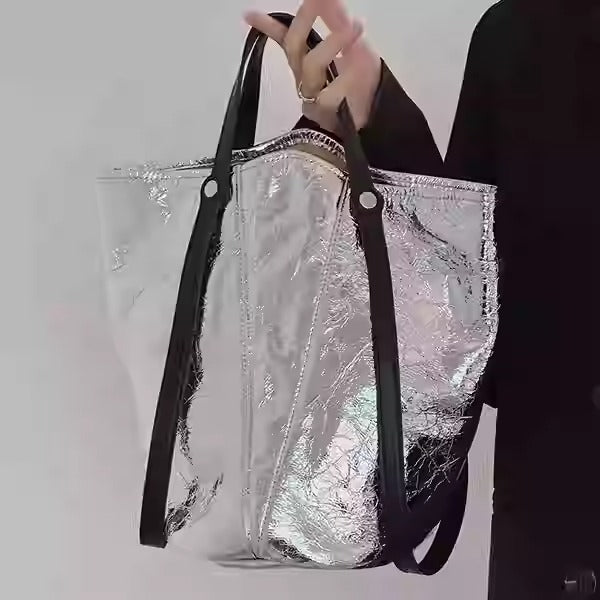 BOGDANA METALLIC TOTE BAG – COSMIC CHIC IN EVERY DETAIL