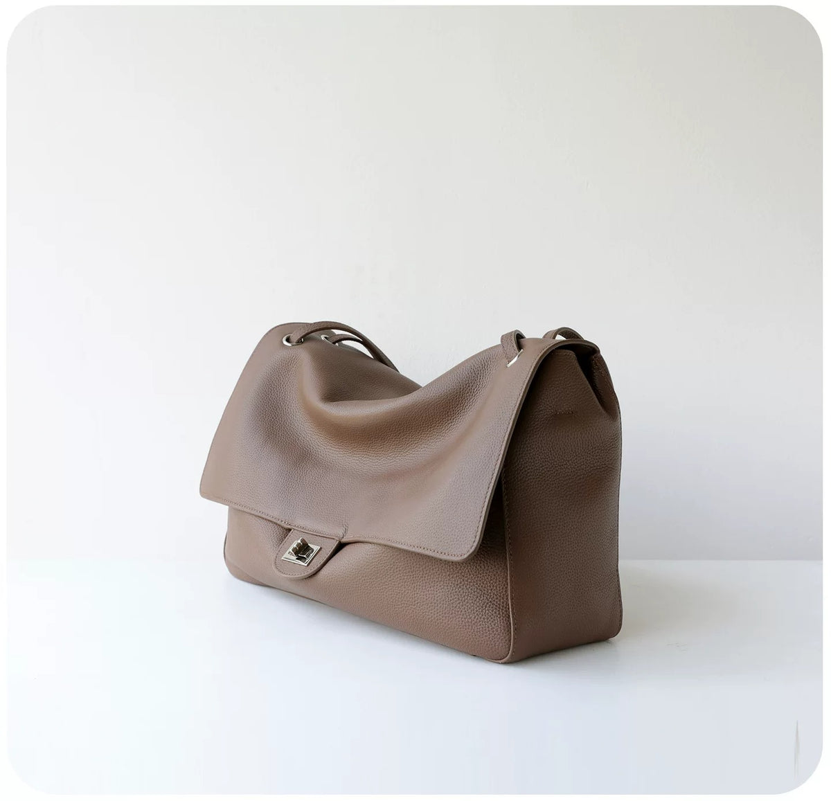 Classic Duo — Genuine Leather Shoulder Bag