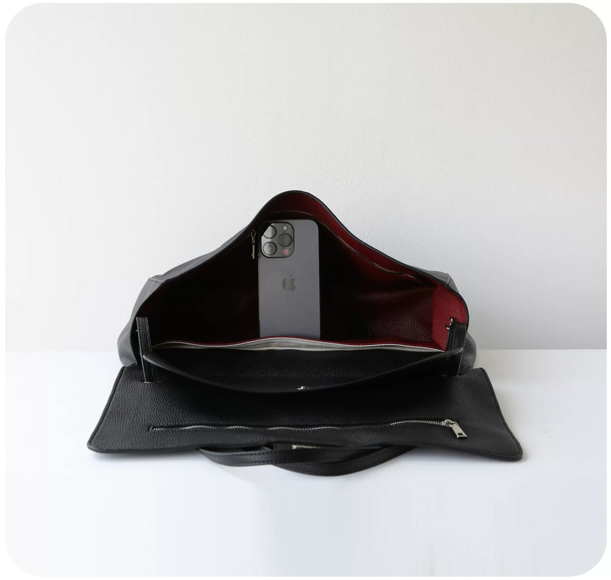 Classic Duo — Genuine Leather Shoulder Bag