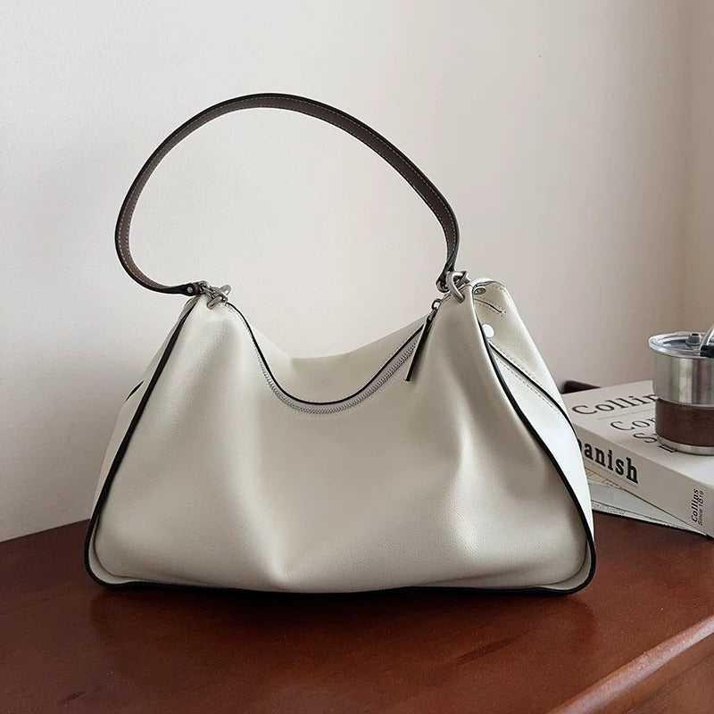The Elara Soft Leather Shoulder Bag – Genuine Leather Hobo Bag