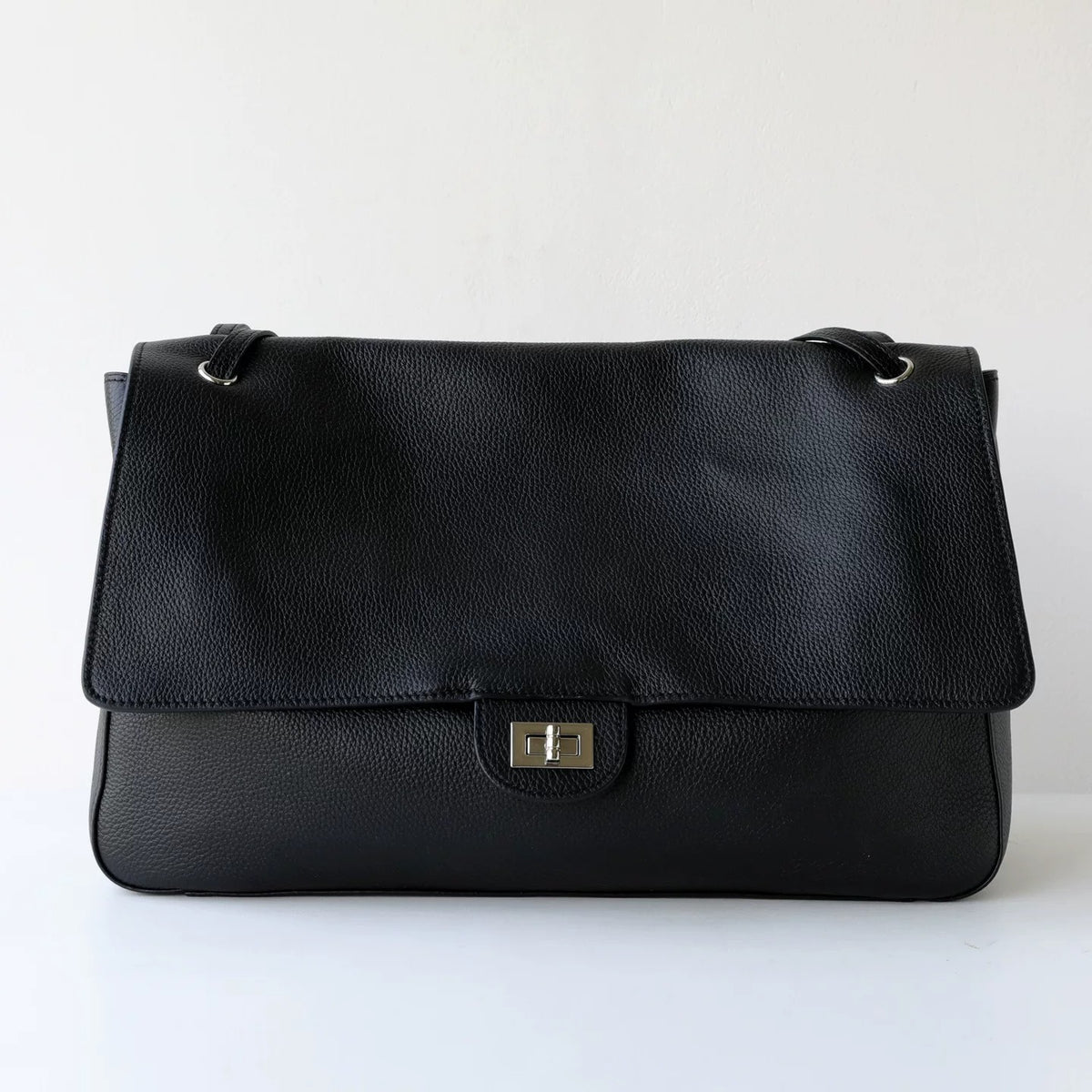 Classic Duo — Genuine Leather Shoulder Bag