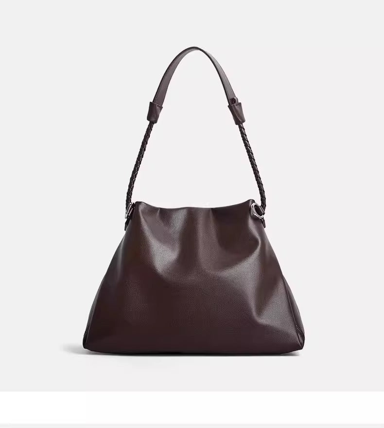 Mila Leather Bucket Bag