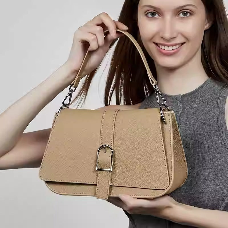 LÉCLAT – Premium Genuine Leather Bag with Timeless Structure. Women’s shoulder bag