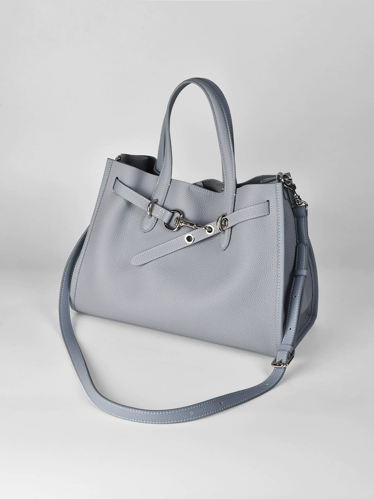 ALTANAI — genuine leather tote bag with a long adjustable strap