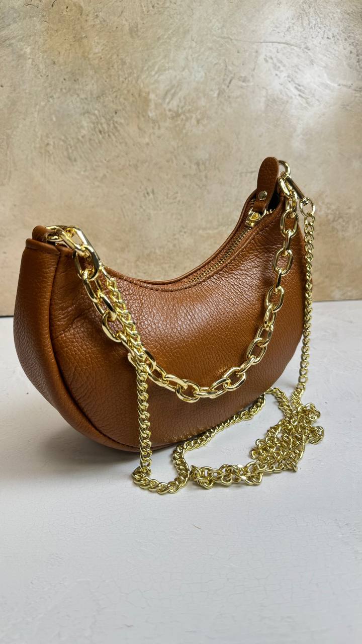 “Graceful Chain” - Genuine Leather Bag