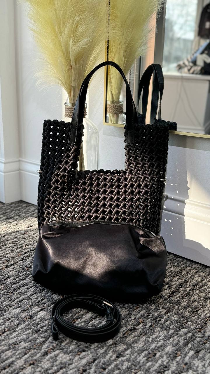 Braided Elegance Mini-Shopper
