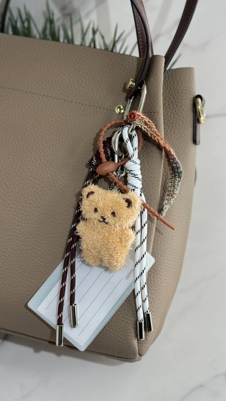Cute bear is an adorable keychain for a bag