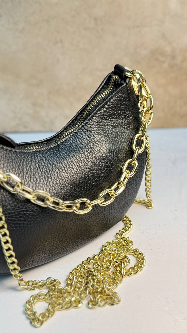 “Graceful Chain” - Genuine Leather Bag