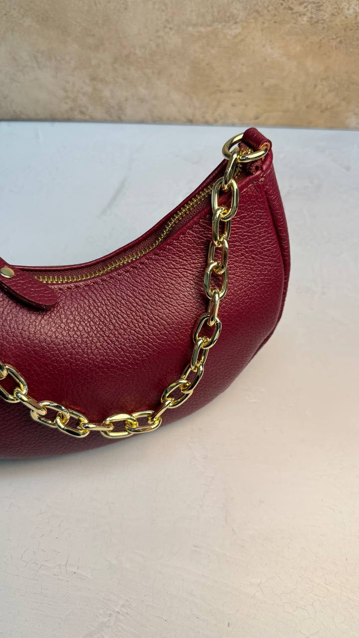 “Graceful Chain” - Genuine Leather Bag