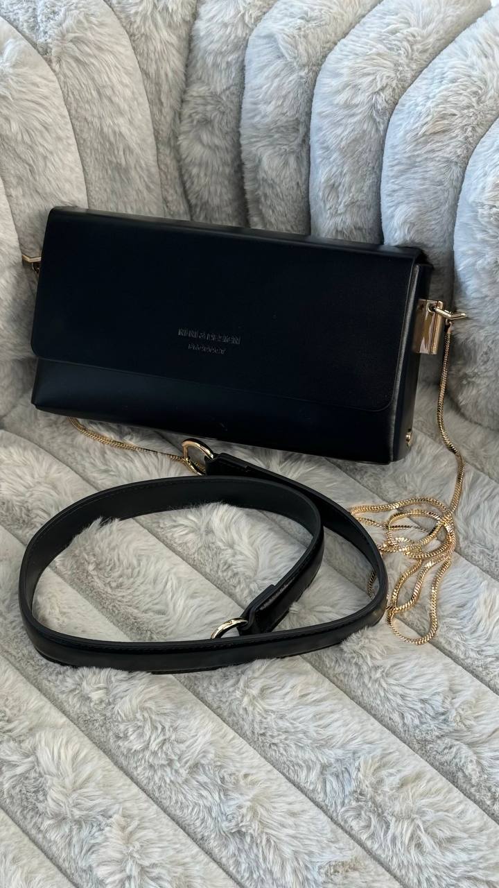 “Dual Charm” – Genuine Leather Bag with Two Straps
