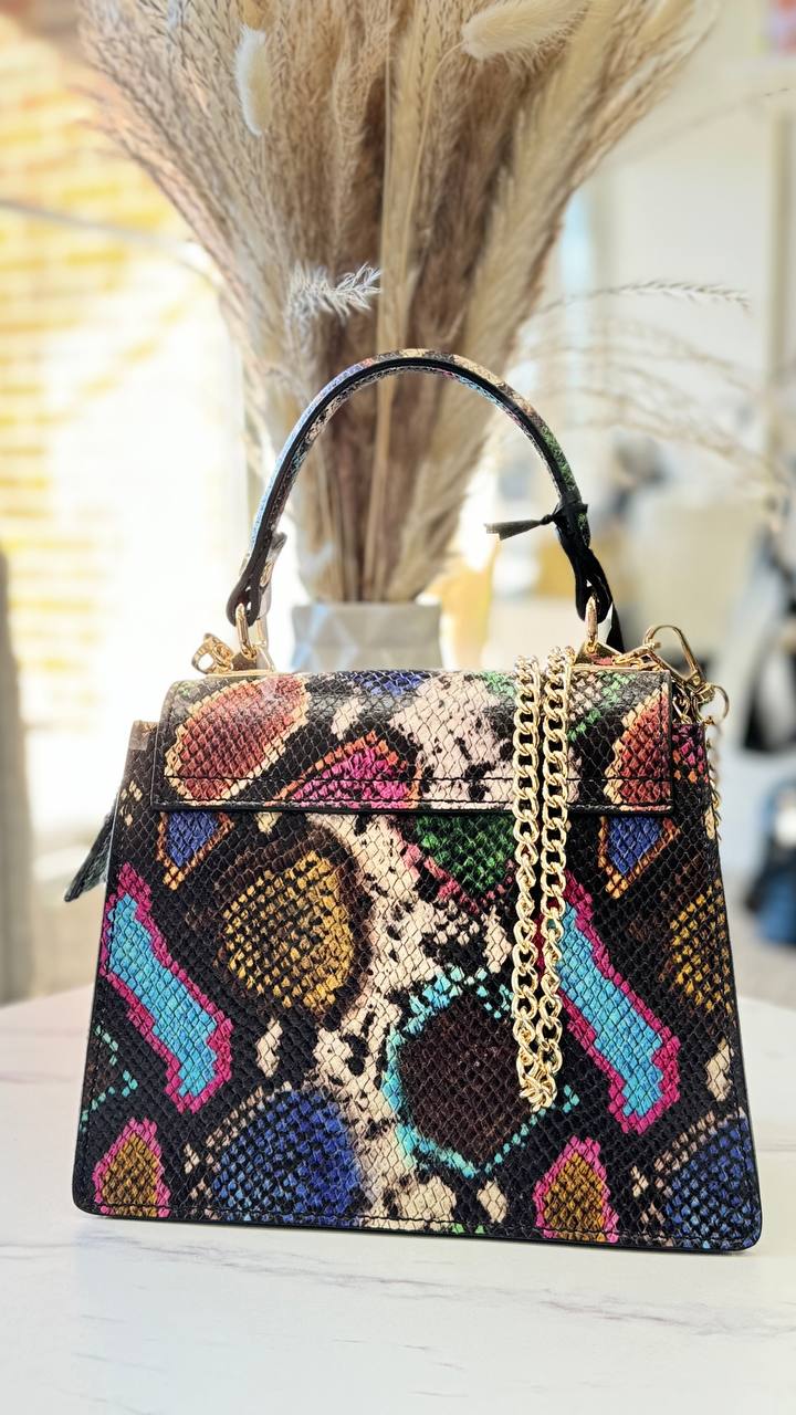 Exotic Elegance” – Genuine Leather Bag