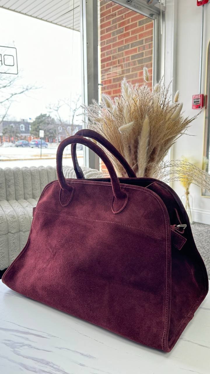 Velour Elegance – The Ultimate Italian Suede Handbag