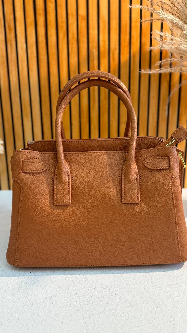 LuxeCraft – Genuine Leather Top Handle Bag