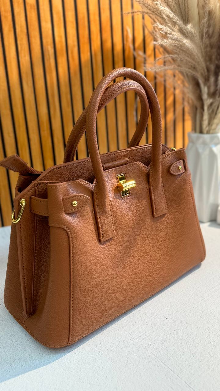 LuxeCraft – Genuine Leather Top Handle Bag