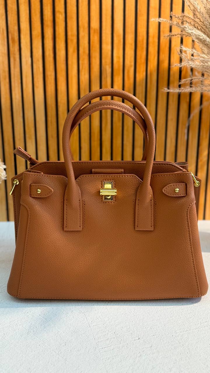 LuxeCraft – Genuine Leather Top Handle Bag
