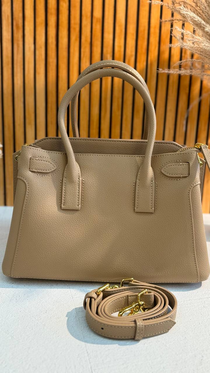 LuxeCraft – Genuine Leather Top Handle Bag