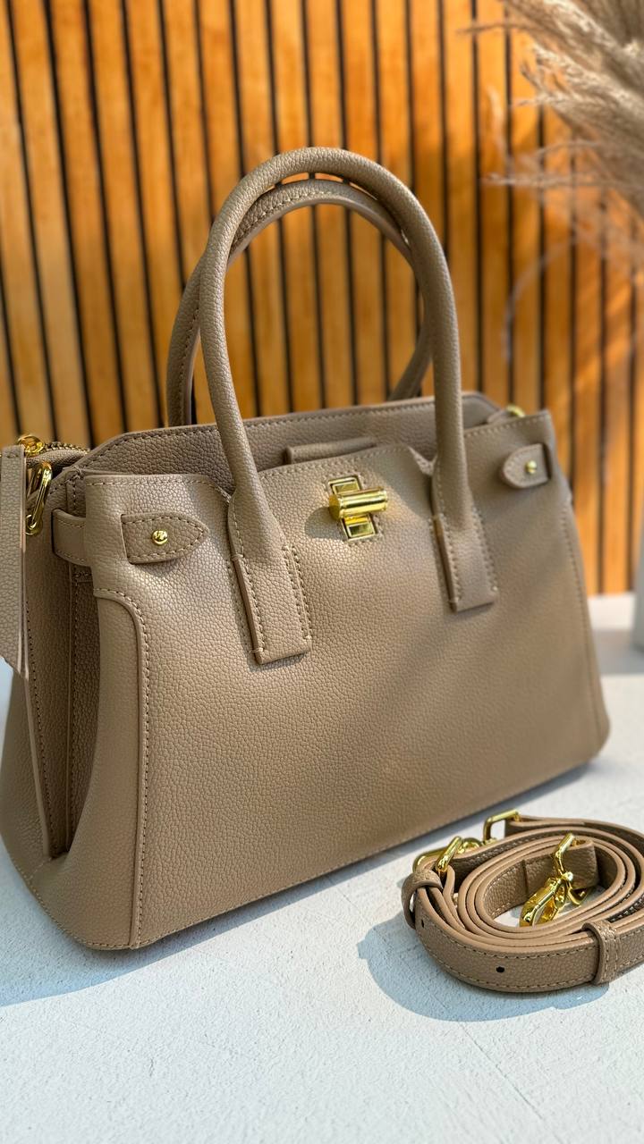 LuxeCraft – Genuine Leather Top Handle Bag