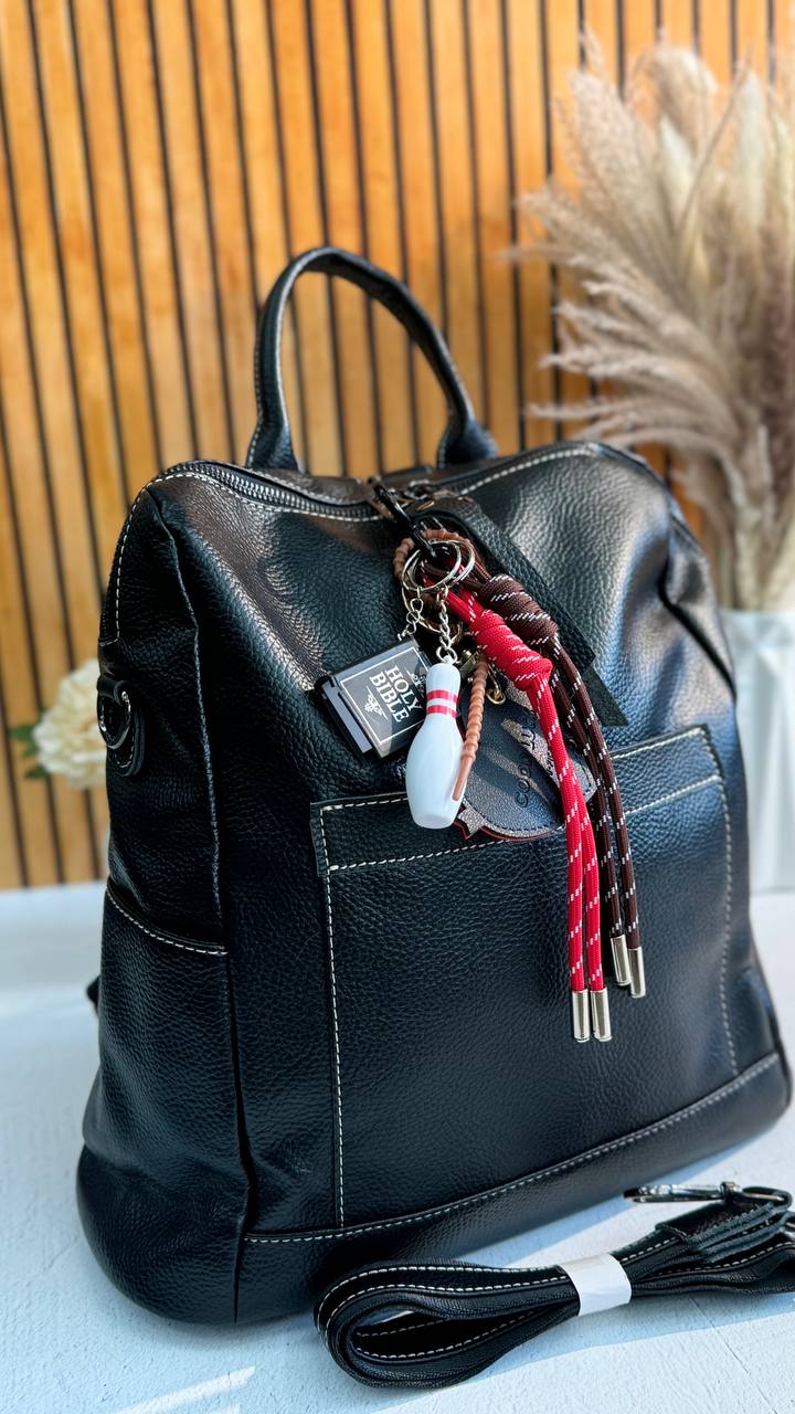 Genuine Leather Backpack - Stylish and Versatile