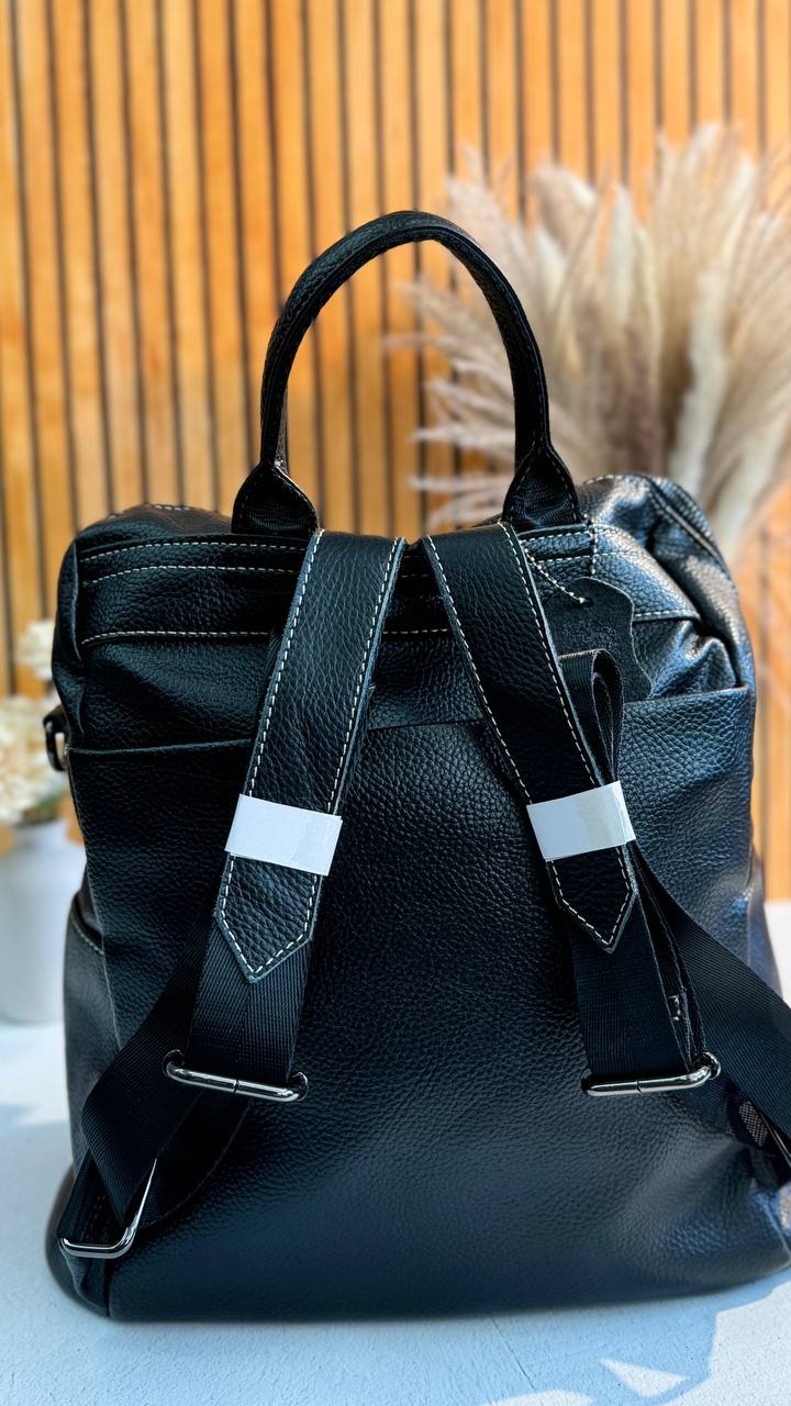 Genuine Leather Backpack - Stylish and Versatile