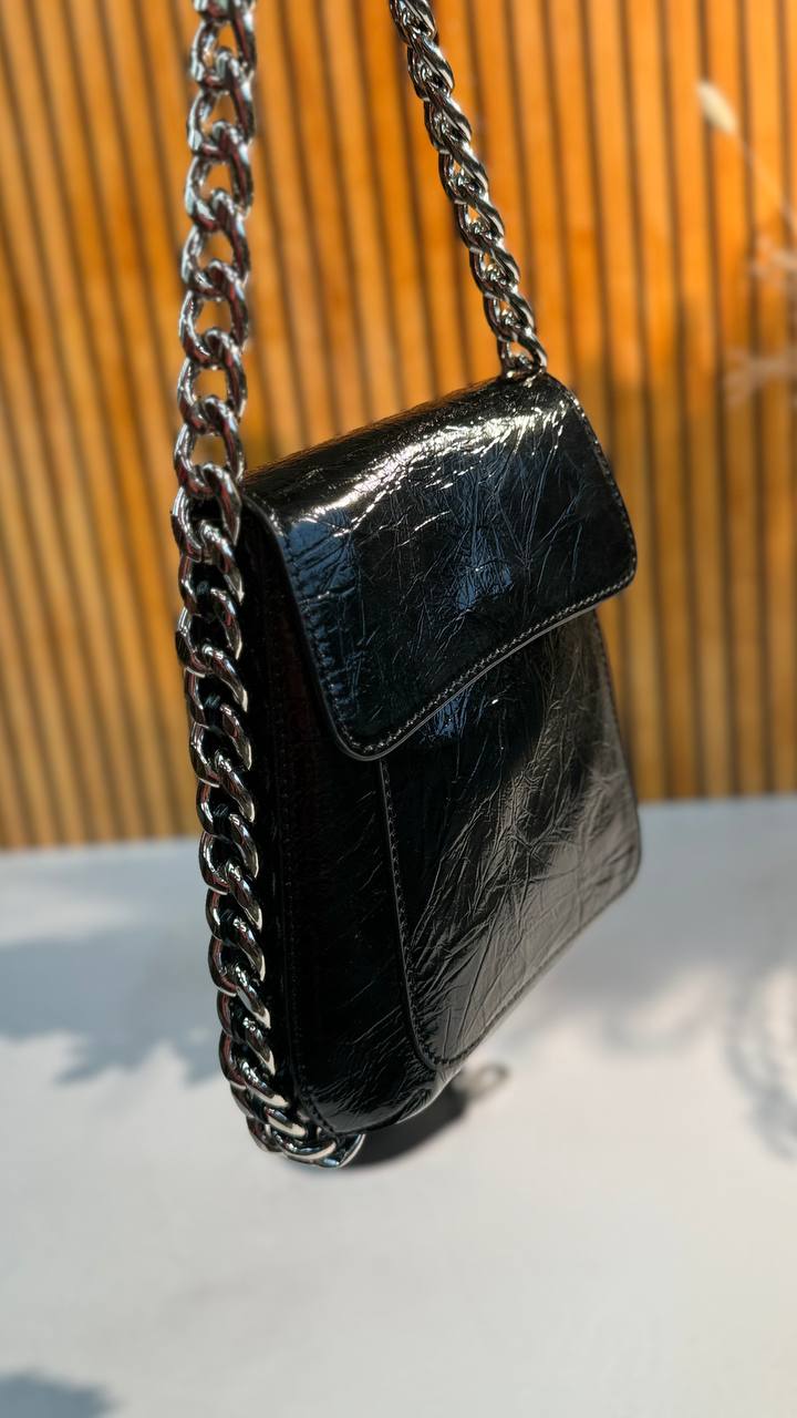 Genuine Leather Luxe Chain Bag