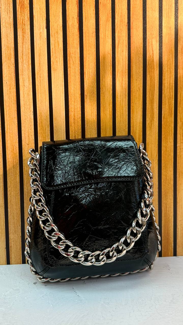 Genuine Leather Luxe Chain Bag