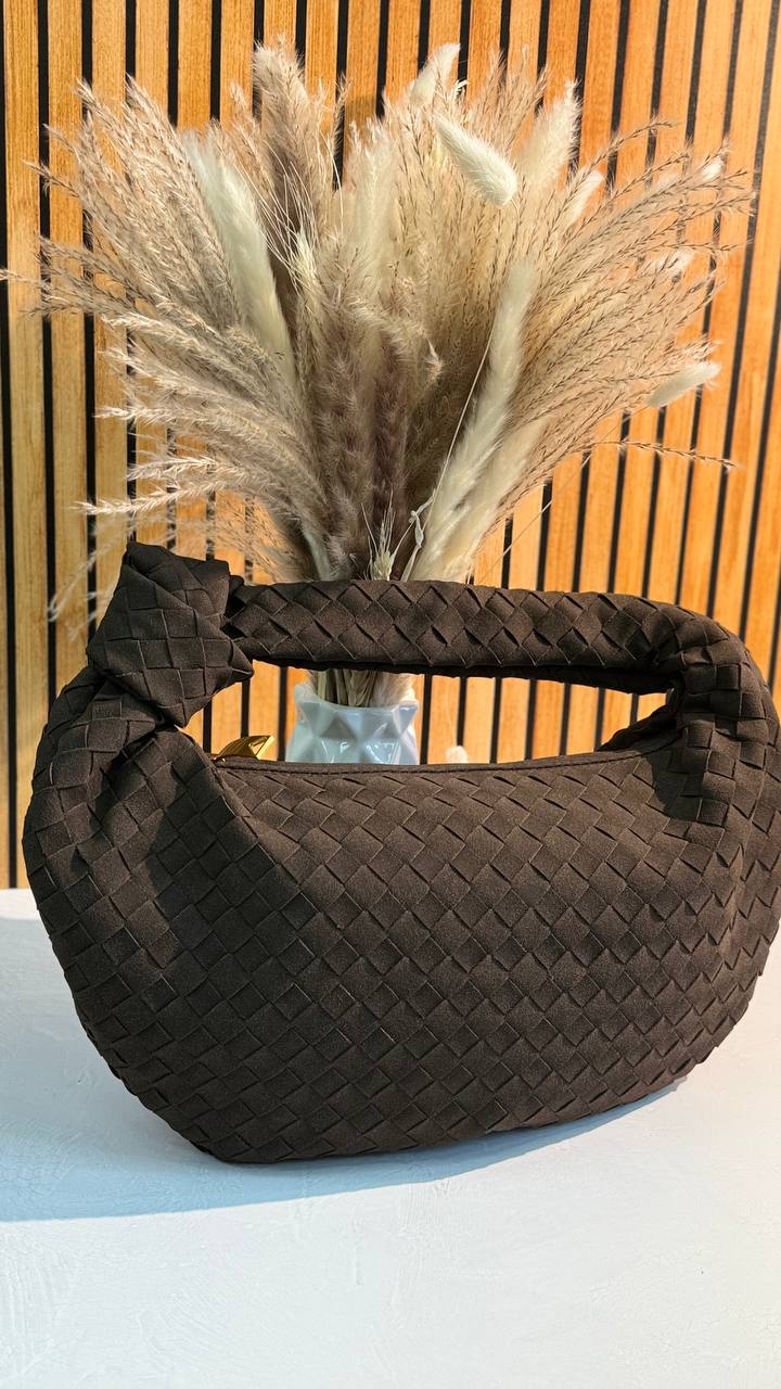 Suede Luxe Top Handle Bag – Stylish PU Suede Handbag