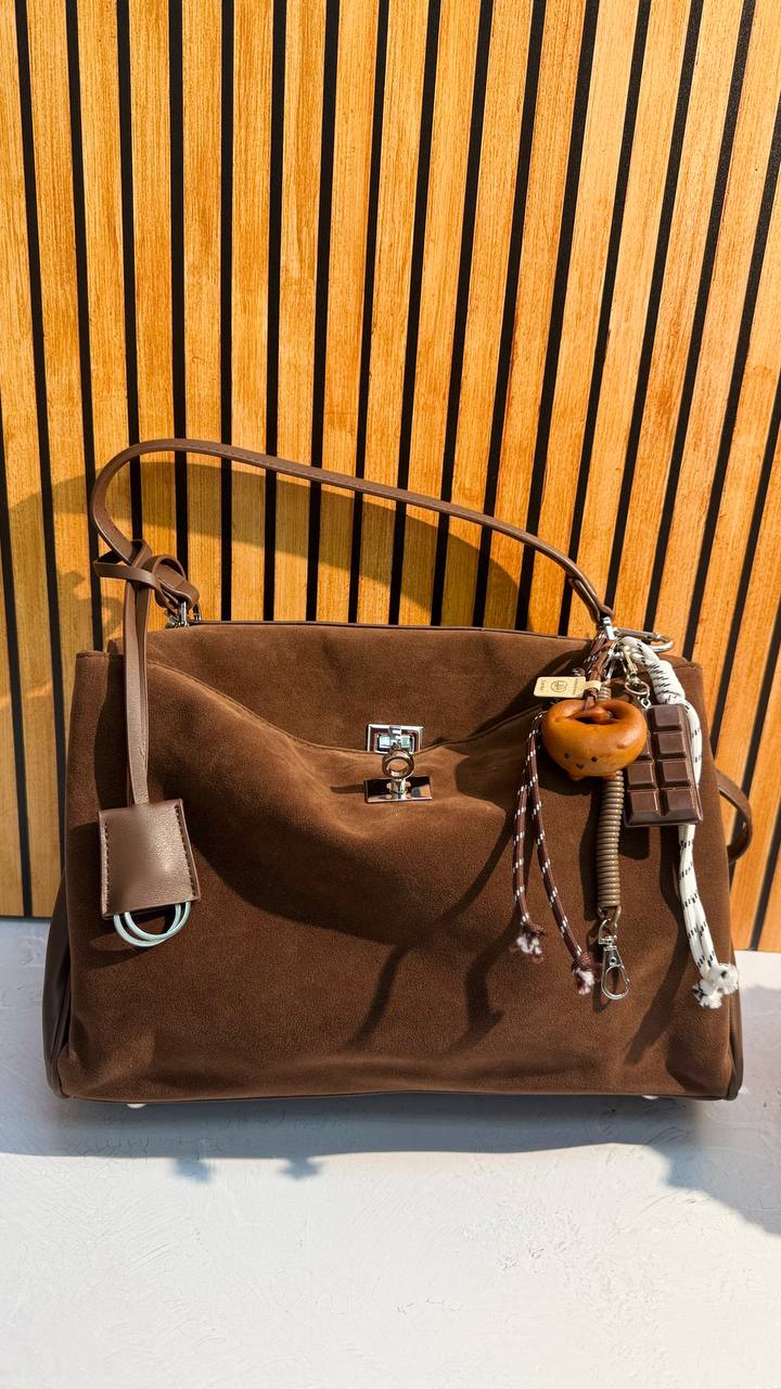 Luxury Suede  Leather Bag “Elite Heritage”