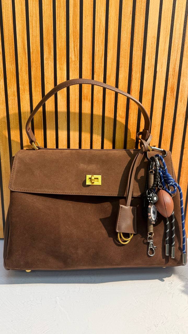 Luxury Suede  Leather Bag “Elite Heritage”
