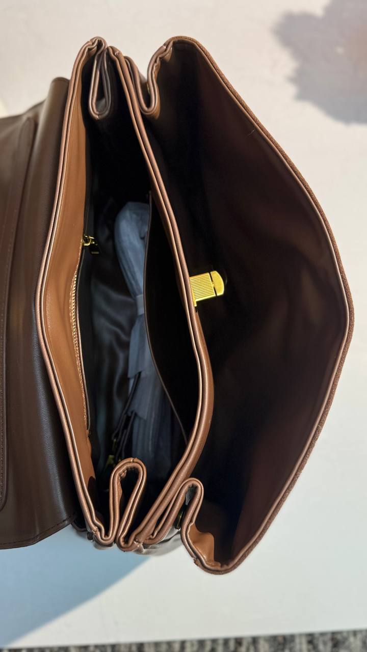 Luxury Suede  Leather Bag “Elite Heritage”