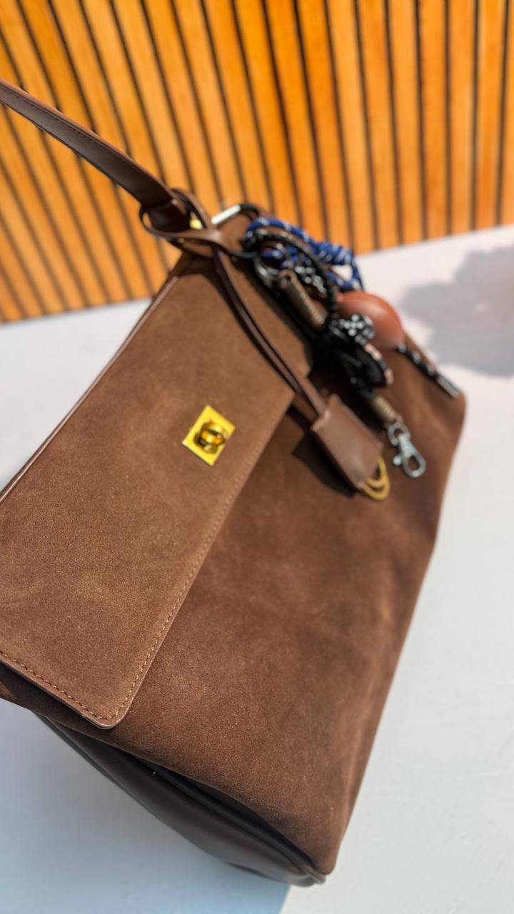 Luxury Suede  Leather Bag “Elite Heritage”