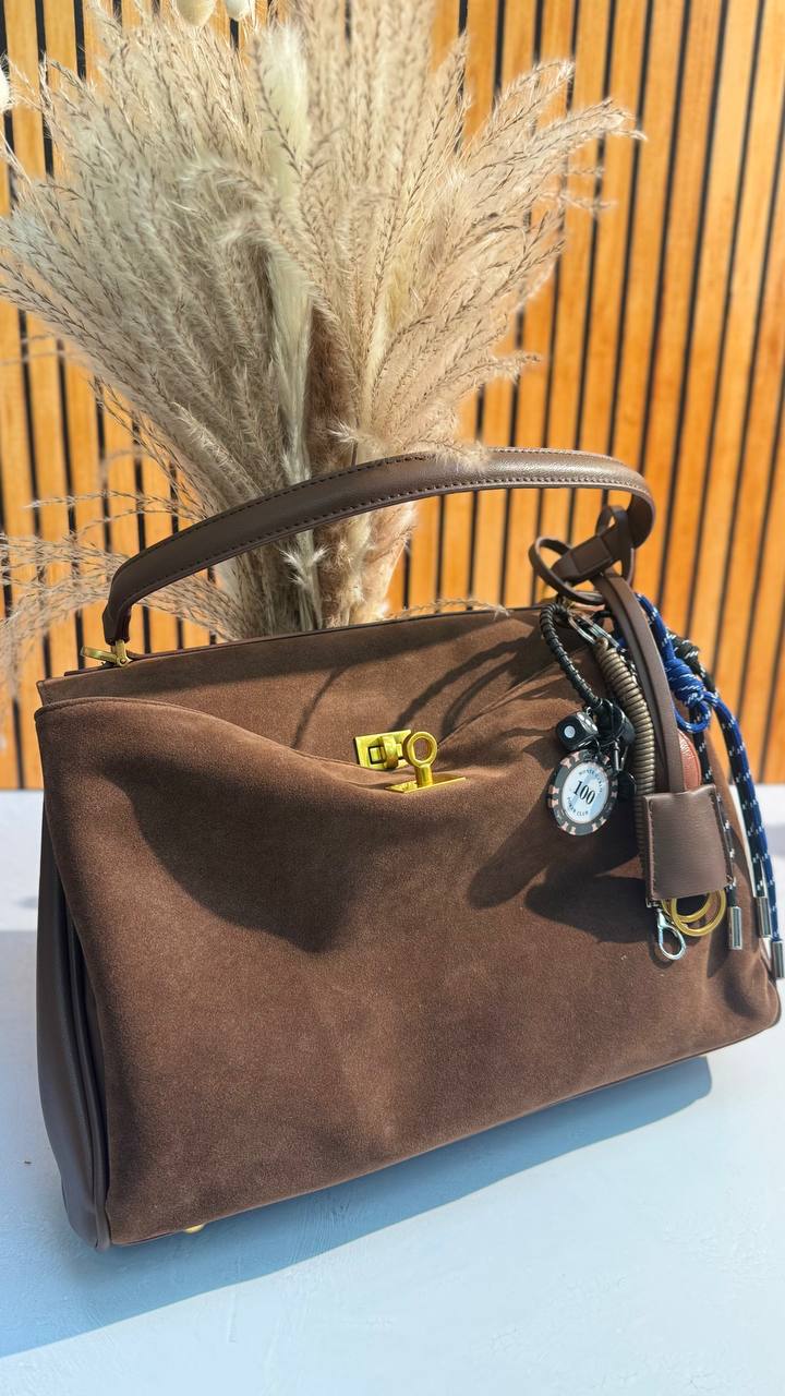 Luxury Suede  Leather Bag “Elite Heritage”