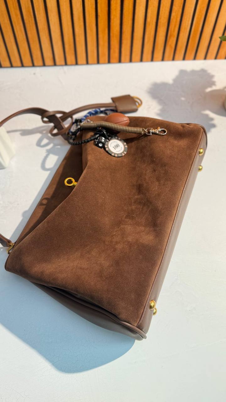 Luxury Suede  Leather Bag “Elite Heritage”