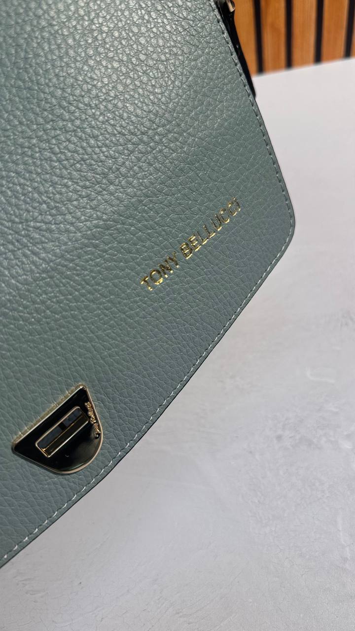 A stylish leather briefcase bag by Tony Bellucci