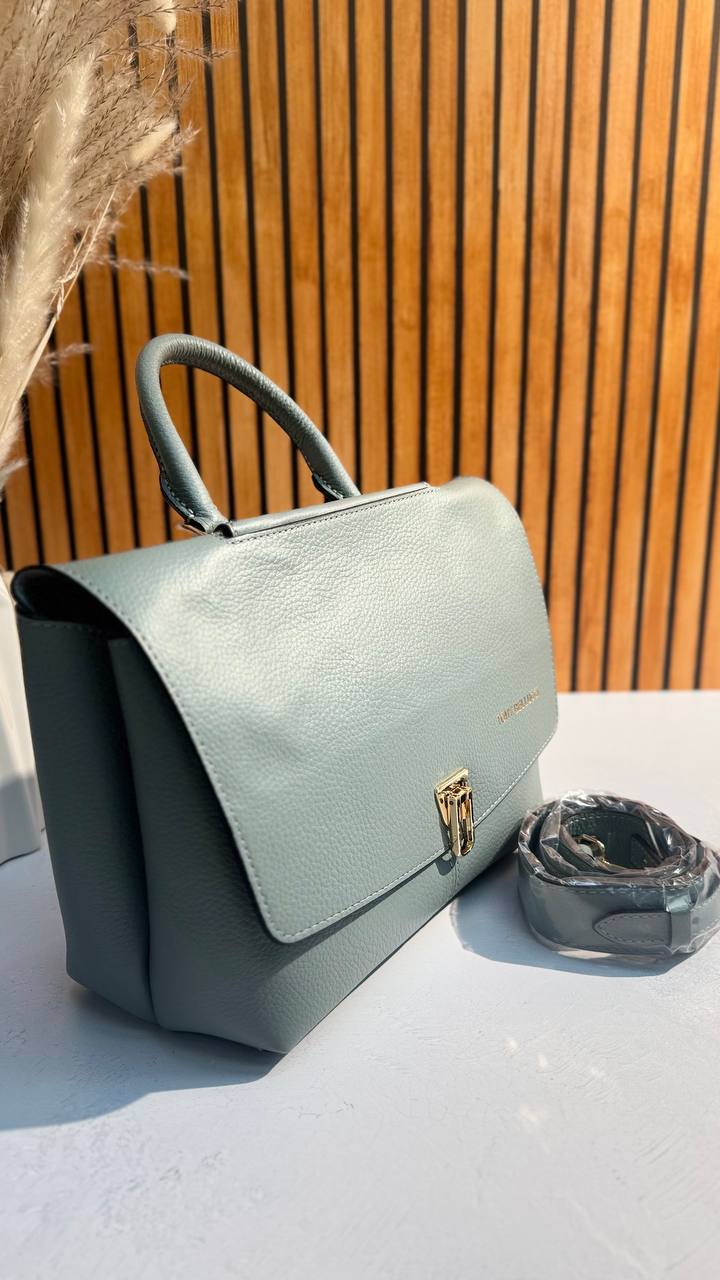 A stylish leather briefcase bag by Tony Bellucci