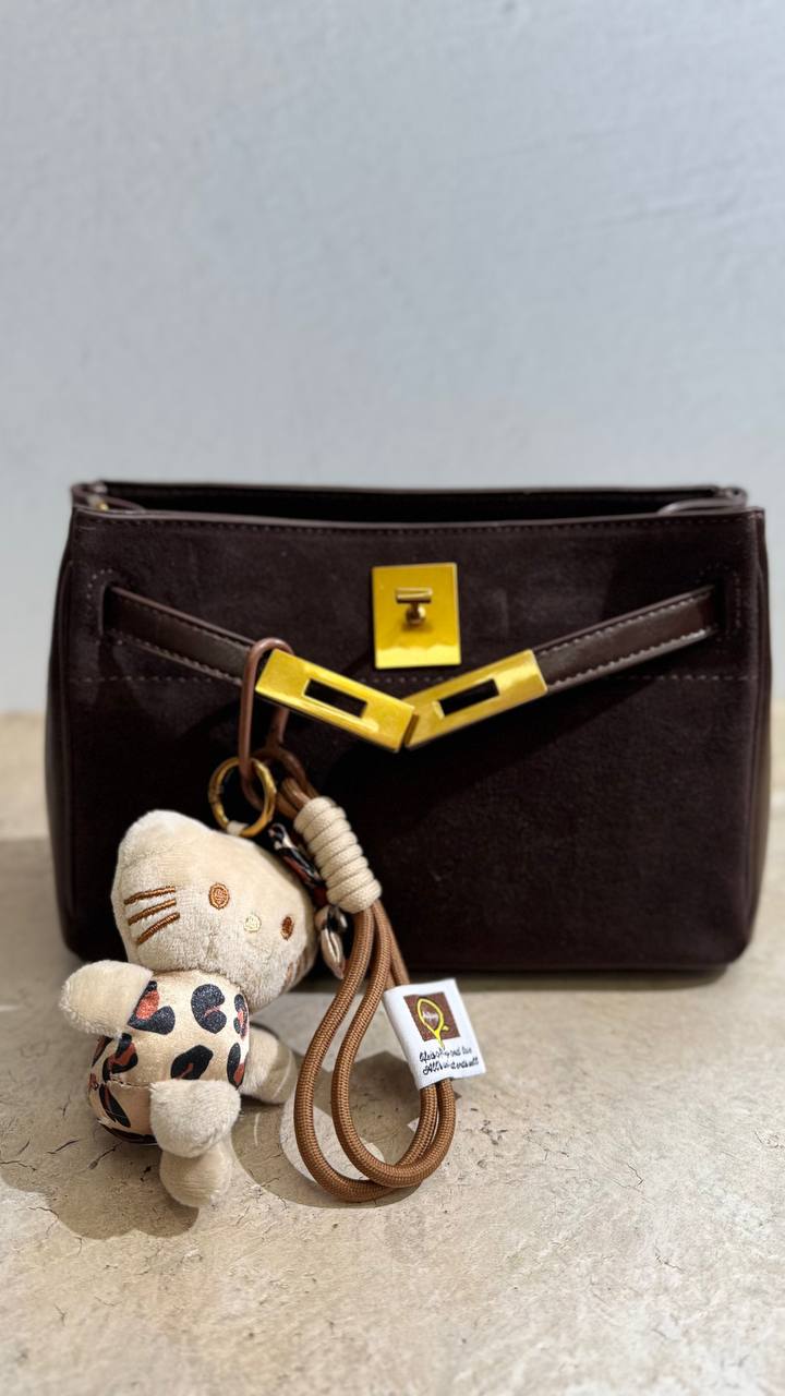Luxury Elegance Suede & Leather Handbag