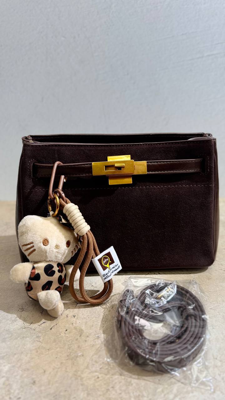 Luxury Elegance Suede & Leather Handbag