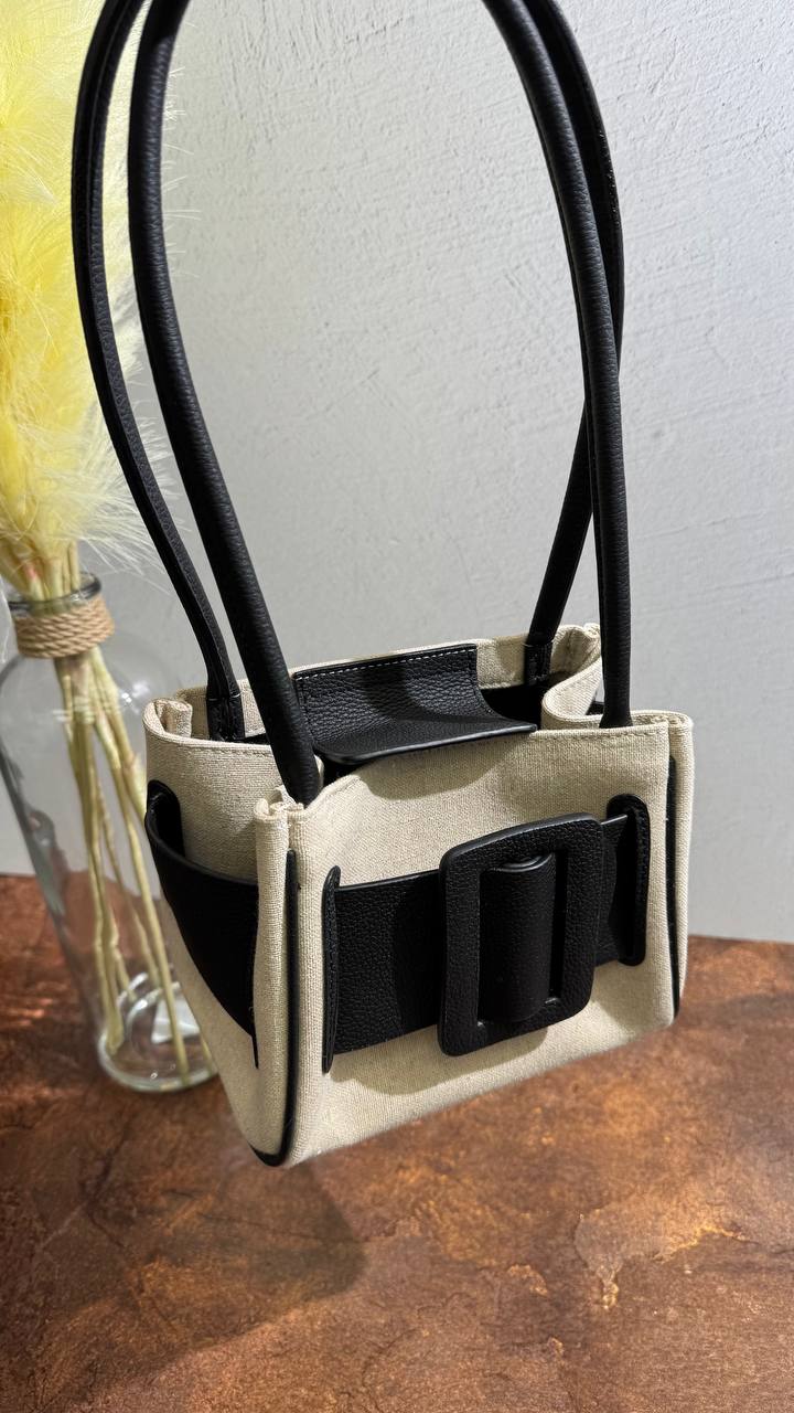 MAISON — Canvas & Leather Icon Handbag