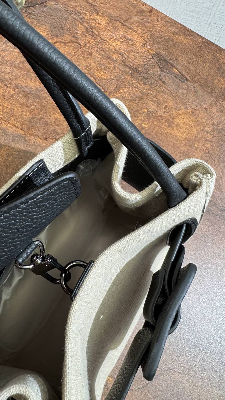 MAISON — Canvas & Leather Icon Handbag