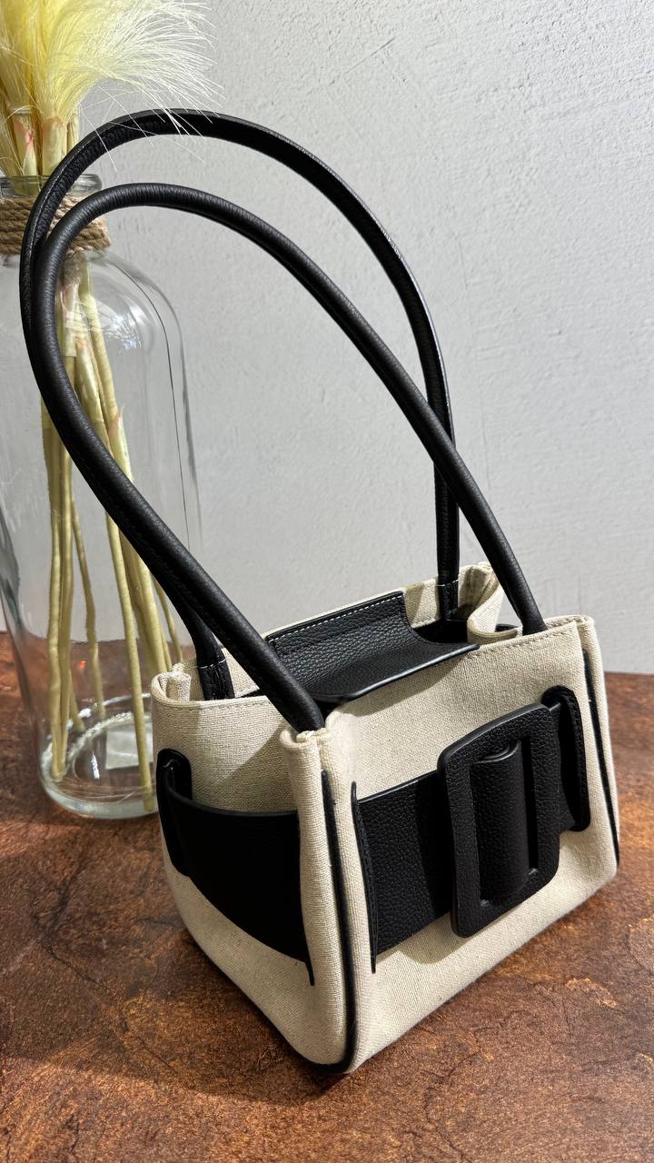MAISON — Canvas & Leather Icon Handbag